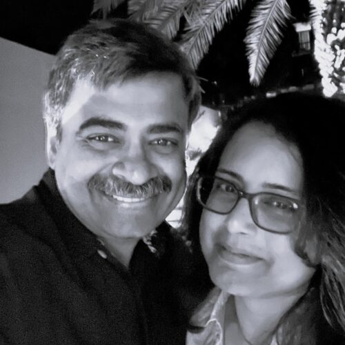 Sharmila and Shiv Menon